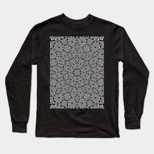 Radial monochrome pattern Long Sleeve T-Shirt